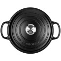 Le Creuset Signature ümmargune pajaroog 24 cm must