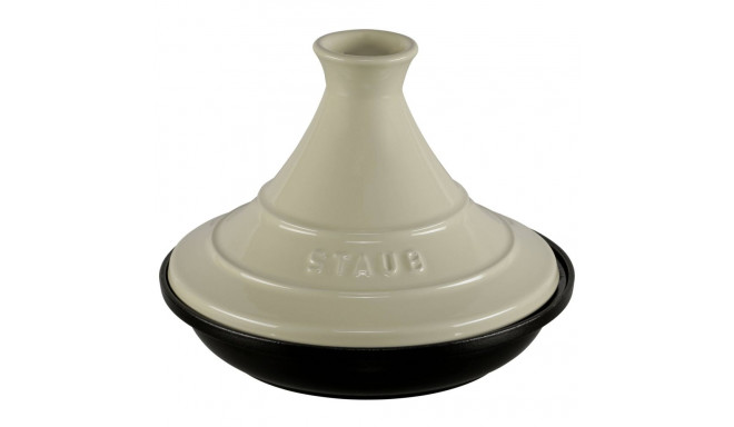 Staub 20cm ümmargune kreemjas malmist tagine eritoitudele