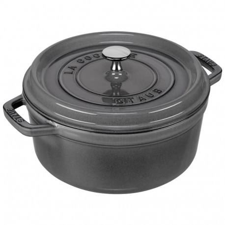 Staub ümmargune malmist hautamispott, 24cm grafiithall