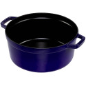 Staub Ümmargune Hautisepott, 26cm Malm, Tumesinine