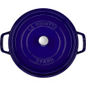Staub Ümmargune Hautisepott, 26cm Malm, Tumesinine