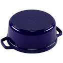 Staub ümmargune haudepott, 24 cm malm, tumesinine