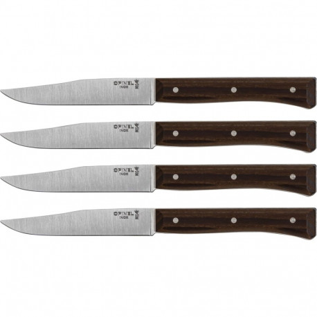 Opinel Facette lauanoanoade komplekt 4 tk tume saar