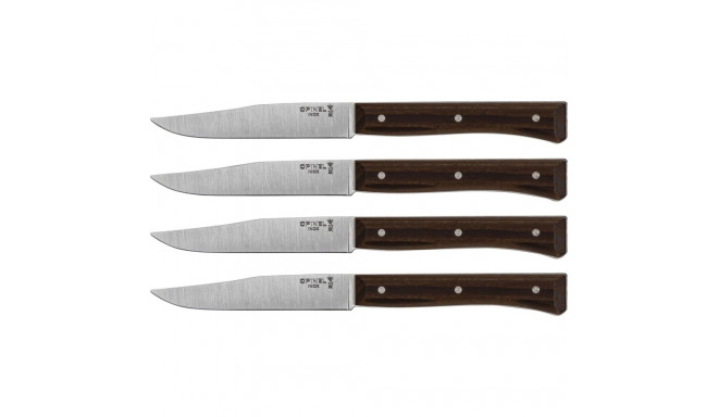 Opinel Facette lauanoanoade komplekt 4 tk tume saar