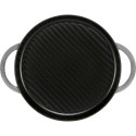 Staub grill pan induction round 30cm Graphite Grey