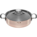 De Buyer Prima Matera Saucepot copper/steel low 28cm induction De Buyer Prima Matera Saucepot copper/steel low 28cm induction