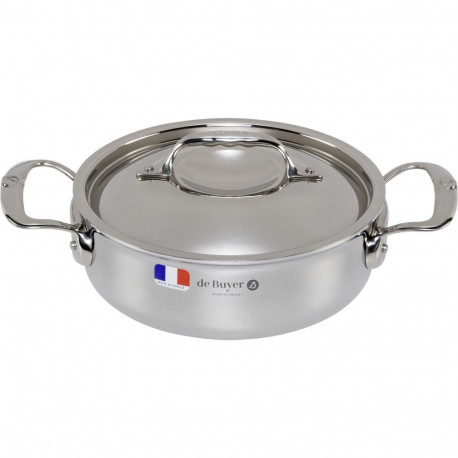 De Buyer Affinity Saucepot low with lid 20 cm