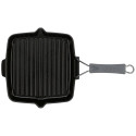 Staub Square Grill Pan  24cm cast iron, black, induction