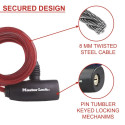 3x1 Master Lock 8mm Kaablilukk 8127EURTRI