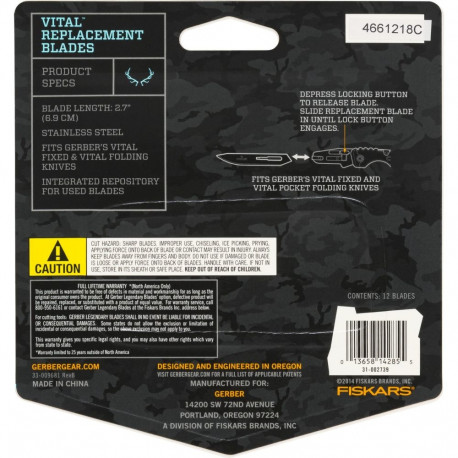 Gerber Vital Blades f. Vital Pocket Folder EAB