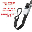 Master Lock Ratchet Tie Down with S-Hooks  3109EURDAT