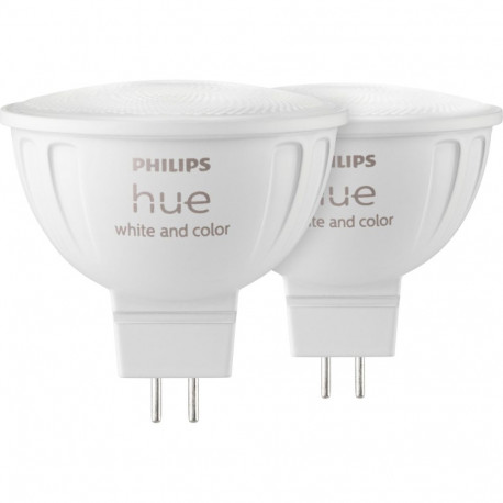 Philips Hue LED lamp MR16 2pack komplekt 400lm valge värv Amb.