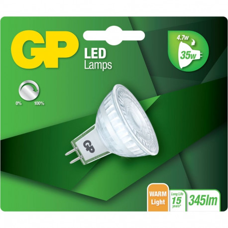GP Lighting LED GU5.5 MR16 reflektor 4,7W (35W) 345 lm dimmerdatav GP 084983