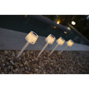 New Garden Gretita Solar Lamp Garden Spike   4 units  white New Garden Gretita Solar Lamp Garden Spike   4 units  white