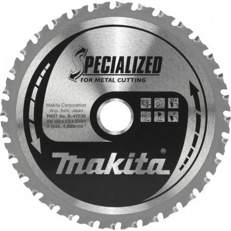 Makita B-47036 saeleht metallile 150x20x32Z
