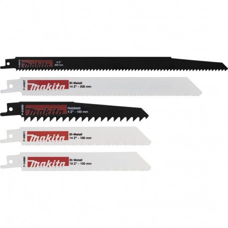 Makita P-83945 universaalne alustarvikute komplekt 5 tk