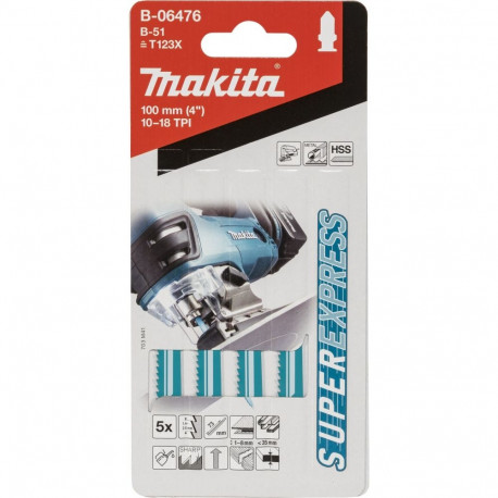 Makita B-06476 tikksaeleht B-51 metall 5 tk