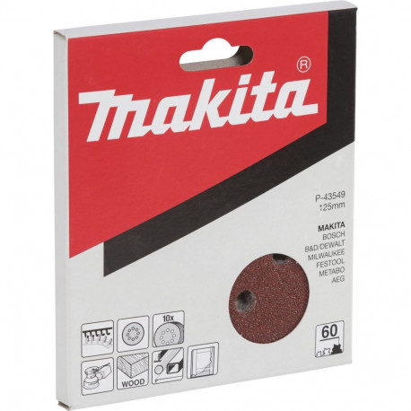 Makita P-43549 Sandpaper Velcro 125 60