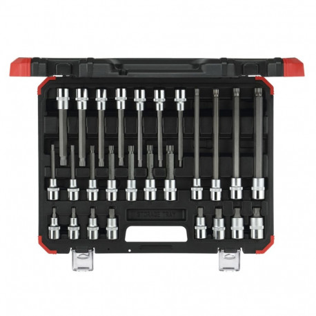 GEDORE red Screwdriver Bit Sockets 1/2 XZN 26-pieces