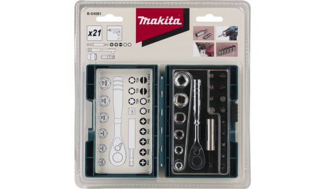 Makita B-54081 Ratchet + Bit Set