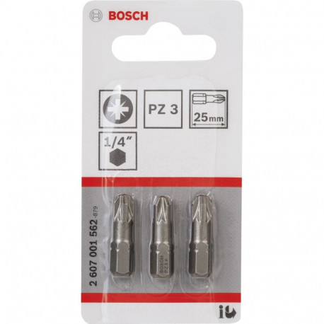 Bosch 3 tk PZ kruvikeeraja otsik PH3 XH 25mm