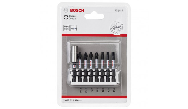Bosch Impact Control 50 mm 8-pcs Bitpack