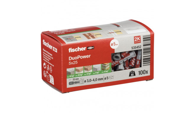 Fischer DuoPower 5x25 100 pcs