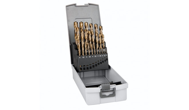 Alpen Cassette HSS Cobalt Jobber Drill Bits KP 25, 1-13x0.5