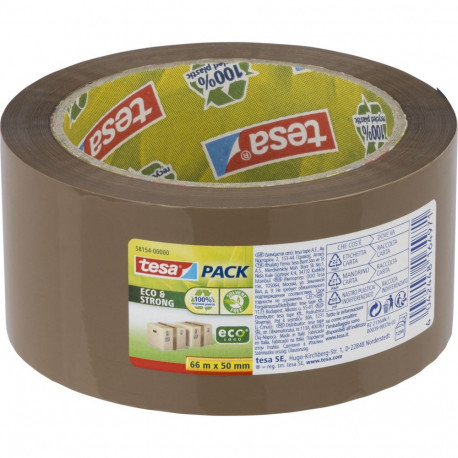 Tesa Packaging Tape 66m x 50mm Eco&Strong brown 58154