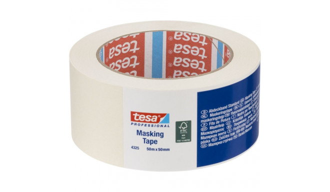 Tesa maskeerimisteip 50m x 50mm Stand.Prof. valge 04325