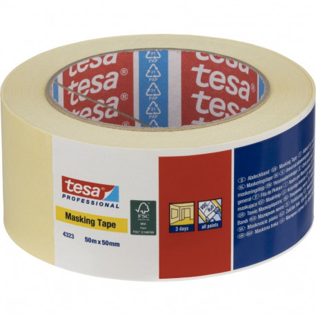 Tesa Paper Masking Tape 50mx50mm Standard beige 04323