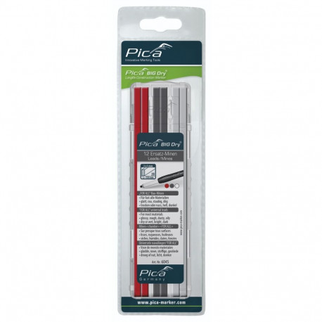 Pica BIG DRY Refills FOR ALL Red/Graphite/White - SB