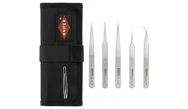 KNIPEX Precision Tweezers Set 5 pieces