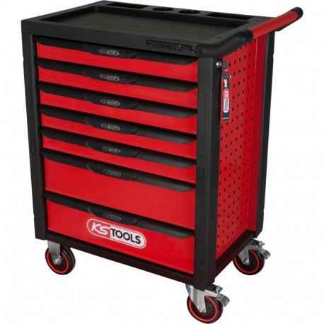 KS Tools RACINGline must-punane töökoja tööriistakäru 826.0007