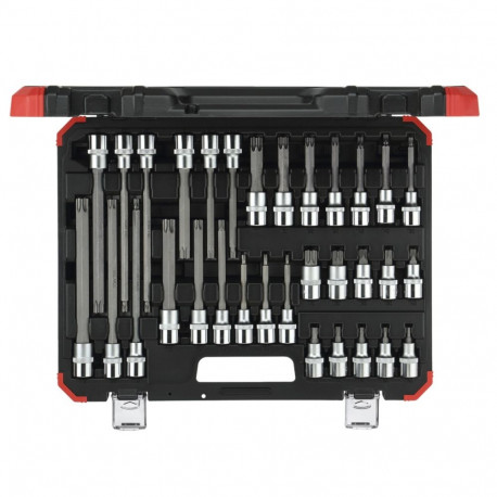 GEDORE red Screwdriver Bit Sockets 1/2 TX 32-pieces