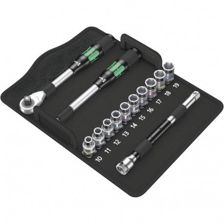 WERA 8006 SC 1 Zyklop hübriidnarre komplekt 1/2 drive metric