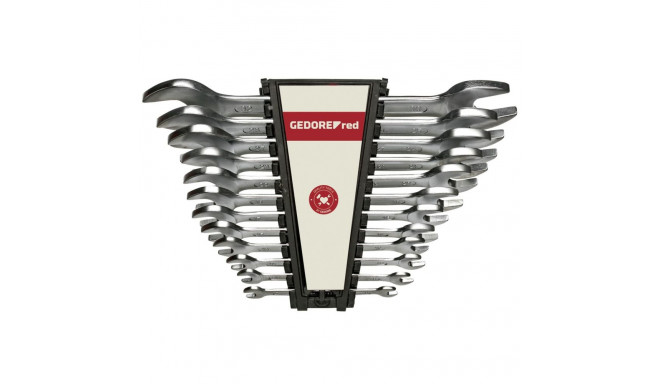 GEDORE red kahepoolne avatud mutrivõtmete komplekt 12-osaline