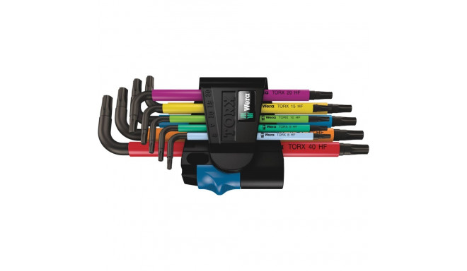 Wera 967/9 TX Multicolour HF 1 L-Key Set with holding function