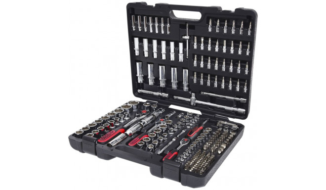 KS Tools 1/4 + 3/8 + 1/2 CHROMEplus padrunikomplekt 195 tk