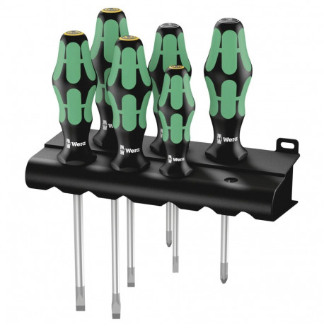 WERA 334/355/6 Kraftform Plus Lasertip screwdriver set
