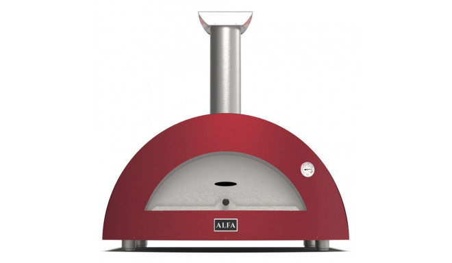 Alfa Forni Moderno 3 Pizzat Puuküttega Punane