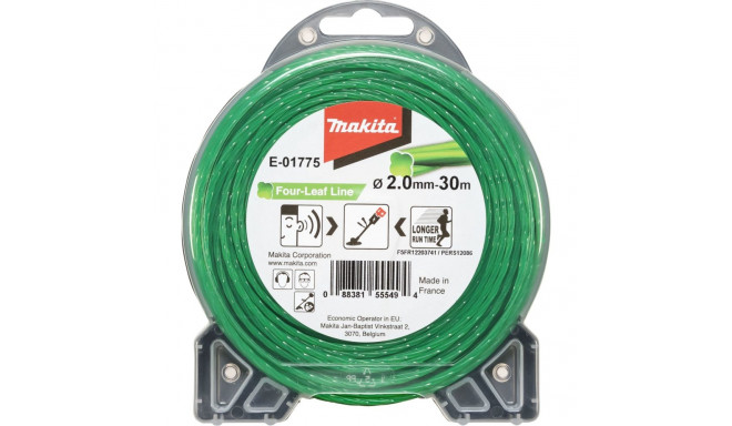 Makita E-01775   Mowing String Four Leaf 2,0mmx30m