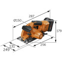 Fein AHKS 18-57 AS cordless Hand circular saw