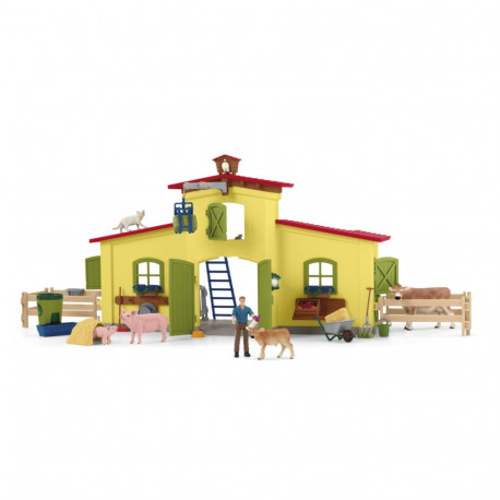 Schleich Farm World 42605 suur talu loomade ja tarvikutega