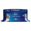 1x25 Verbatim BD-R Blu-Ray 25GB 6x Speed DL Wide Printable CB