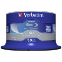 1x50 Verbatim BD-R Blu-Ray 25GB 6x Kiirus Datalife No-ID Cakebox