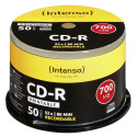 1x50 Intenso CD-R 80 / 700 MB 52x Kiirus, prinditav, kriimustuskindel
