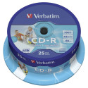 1x25 Verbatim CD-R 80 / 700MB 52x Kiirus, DataLifePlus prinditav