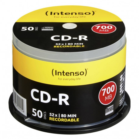 1x50 Intenso CD-R 80 / 700MB 52x kiirus, Cakebox