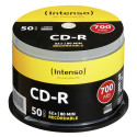 1x50 Intenso CD-R 80 / 700MB 52x Kiirus, Cakebox